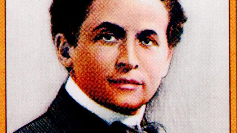 Retrato de Harry Houdini em selo comemorativo - Getty Images