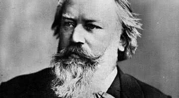 Retrato do músico Johannes Brahms - Domínio Público, via Wikimedia Commons