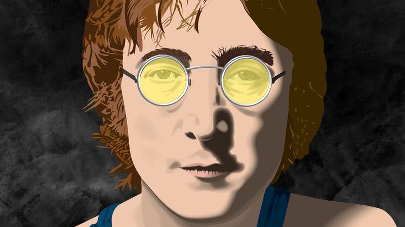 Montagem com ilustração de John Lennon - Pixabay - Freepic