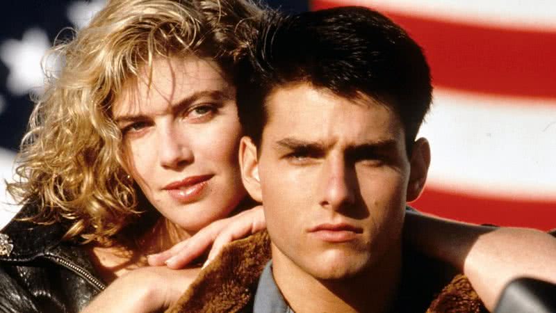 Fotografia de Kelly McGillis e Tom Cruise em primeiro filme da franquia Top Gun - Divulgação/ Paramount Pictures Studios