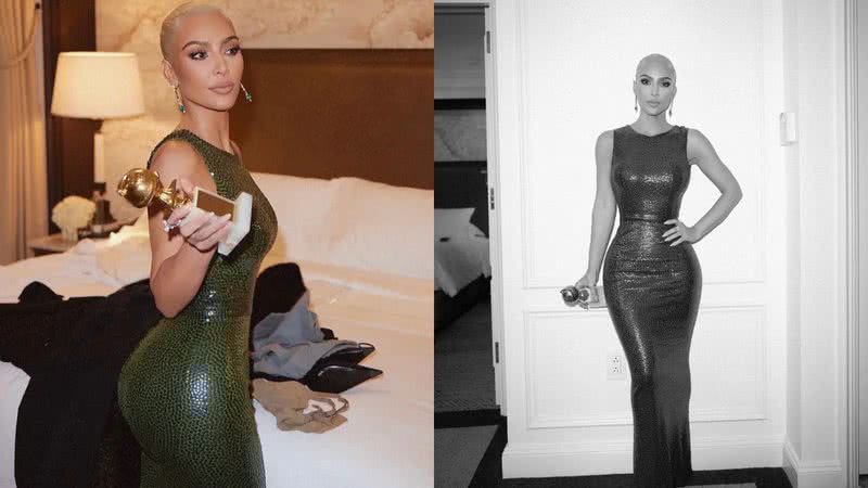 Imagem de Kim Kardashian com vestido de Marilyn Monroe - Divulgação/Instagram