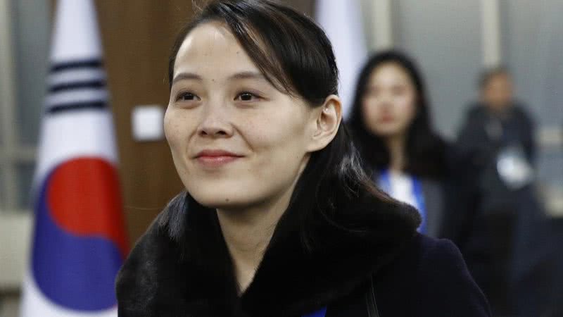 Kim Yo Jong durante cerimônia olímpica - Getty Images