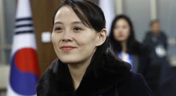 Kim Yo Jong durante cerimônia olímpica - Getty Images