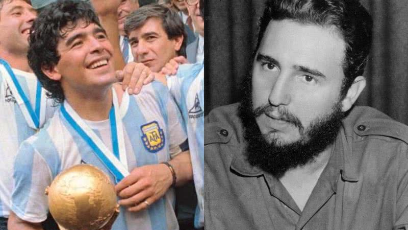 Fotografias de Maradona na Copa de 1986 e Fidel Castro em 1950 - Wikimedia Commons