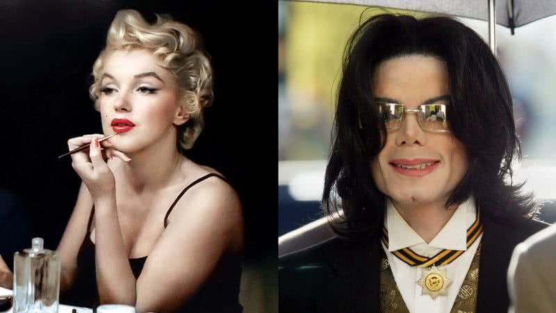 Respectivamente, atriz Marilyn Monroe e músico Michael Jackson - Divulgação/ Klimbim/ Getty Images