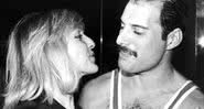 Freddie e Mary no aniversário de 38 anos do cantor, em 1984 - Getty Images