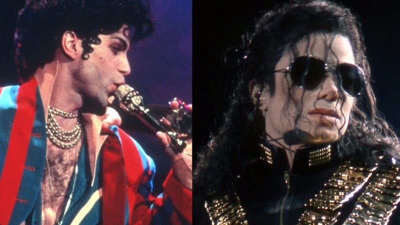 Os artistas Prince e Michael Jackson - Getty Images/Wikimedia Commons