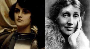 Joana d'Arc e Virginia Woolf, respectivamente - Creative Commons