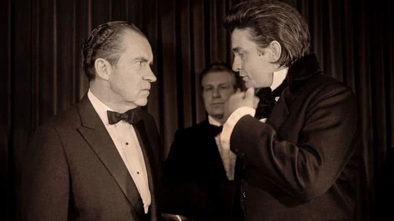 Richard Nixon e Johnny Cash em 1969 - Divulgação