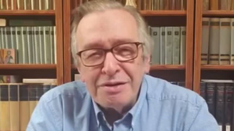 Olavo de Carvalho durante live no Youtube - Divulgação/Youtube/Olavo de Carvalho