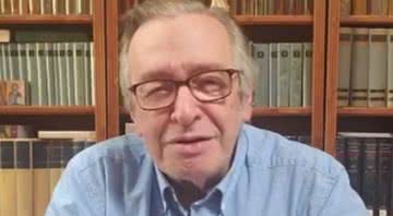 Olavo de Carvalho durante live no Youtube - Divulgação/Youtube/Olavo de Carvalho