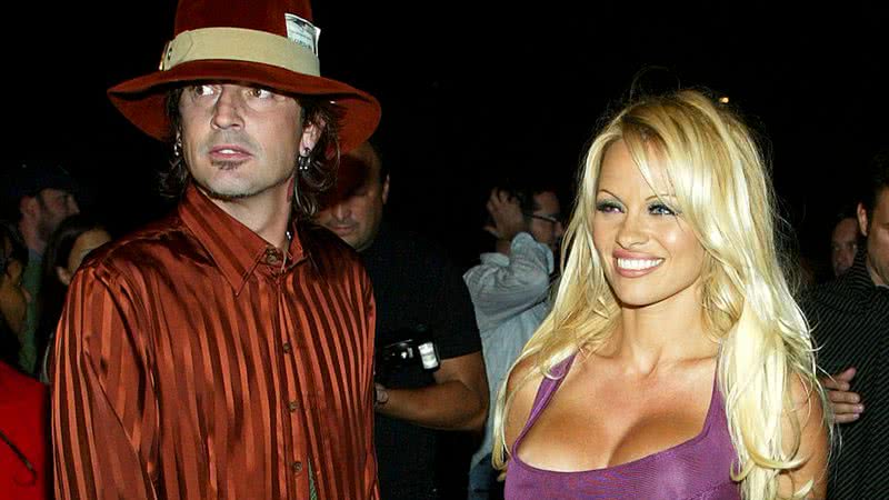 Fotografia de Pamela Anderson e Tommy Lee em outubro de 2003 - Getty Images