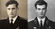 Os russos Vasily Arkhipov e Stanislav Petrov, respectivamente - Wikimedia Commons