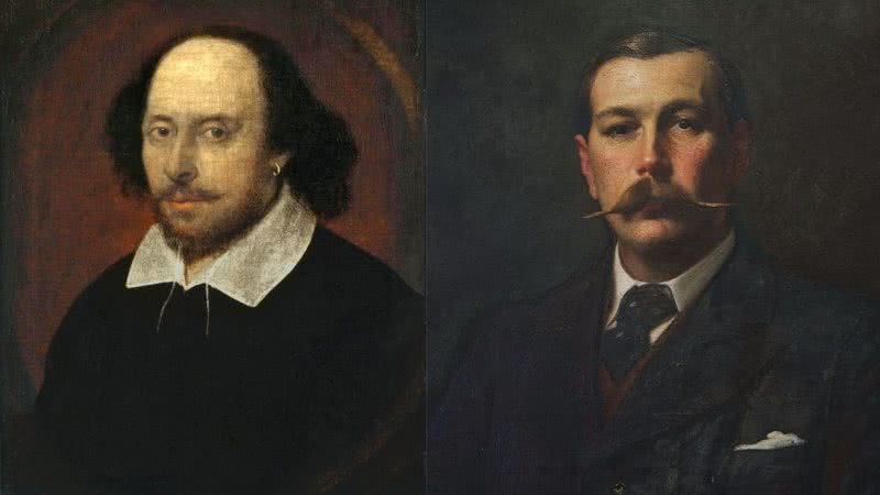 Respectivamente: Shakespeare e Arthur Conan Doyle - Creative Commons