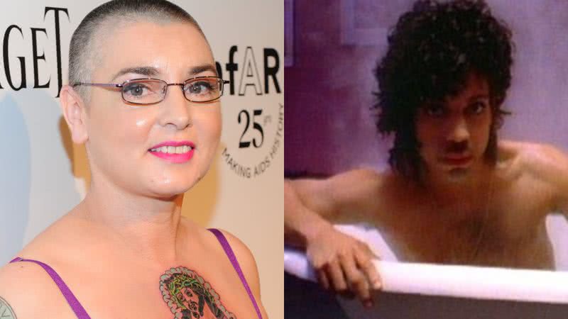 Sinead O’Connor e o cantor Prince em imagens - Getty Images e Reprodução/Vídeo