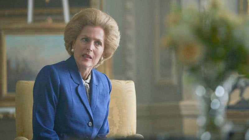 Margaret Thatcher (Gillian Anderson) em The Crown - Divulgação/ Netflix