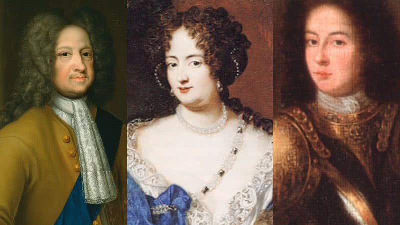 Retratos de George, Sophia e Philipp, respectivamente - Wikimedia Commons