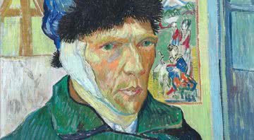 Autorretrato com Orelha Enfaixada, pintado por Van Gogh em 1889 - Domínio Público