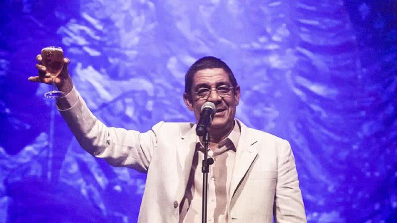 Zeca Pagodinho durante turnê em Lisboa, em 2018 - Divulgação/ Hermes de Paula