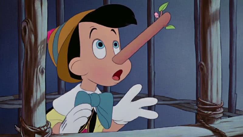 Pinocchio é é uma personagem famosa por crescer o nariz quando mente - Disney