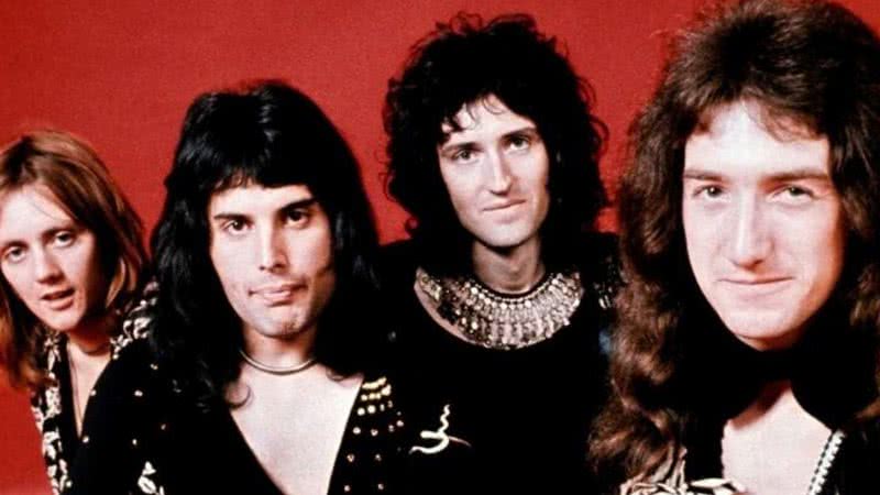 Membros do Queen reunidos em sessão de fotos - Divulgação