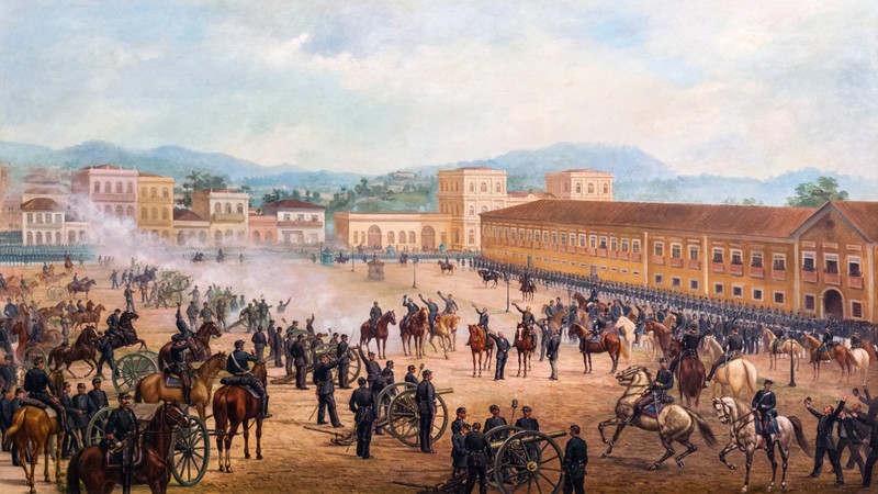 Quadro "A Proclamação da República" de Benedito Calixto, 1893. - Wikipédia / Commons