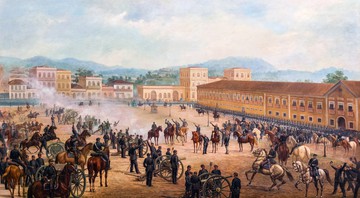 Quadro "A Proclamação da República" de Benedito Calixto, 1893. - Wikipédia / Commons