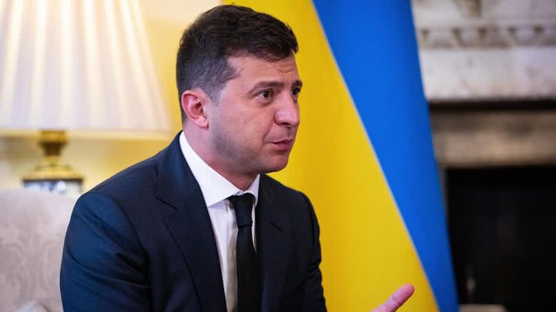 Volodymyr Zelensky, o presidente ucraniano, em 2020 - Getty Images