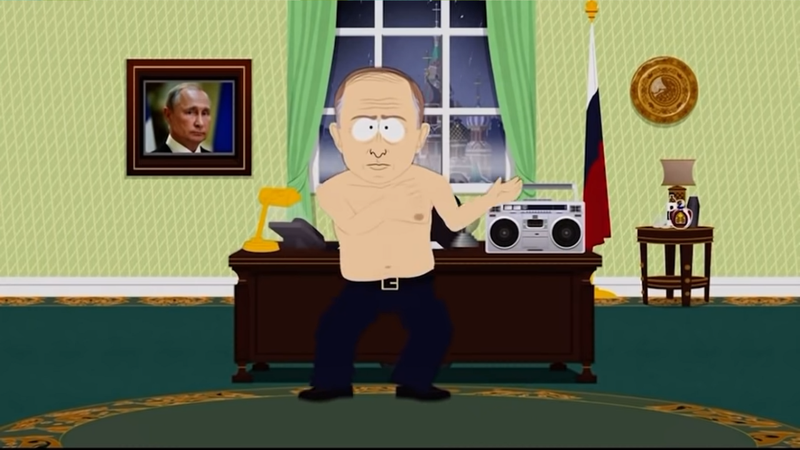 Presidente russo, Vladimir Putin, animado na série americana 'South Park' - Divulgação / Comedy Central