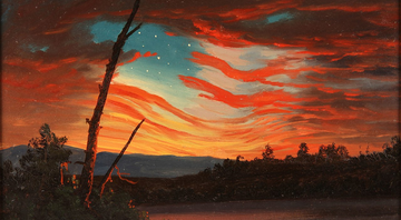 Our Banner in the Sky (1861), de Frederic Edwin Church - Domínio Público