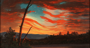 Our Banner in the Sky (1861), de Frederic Edwin Church - Domínio Público