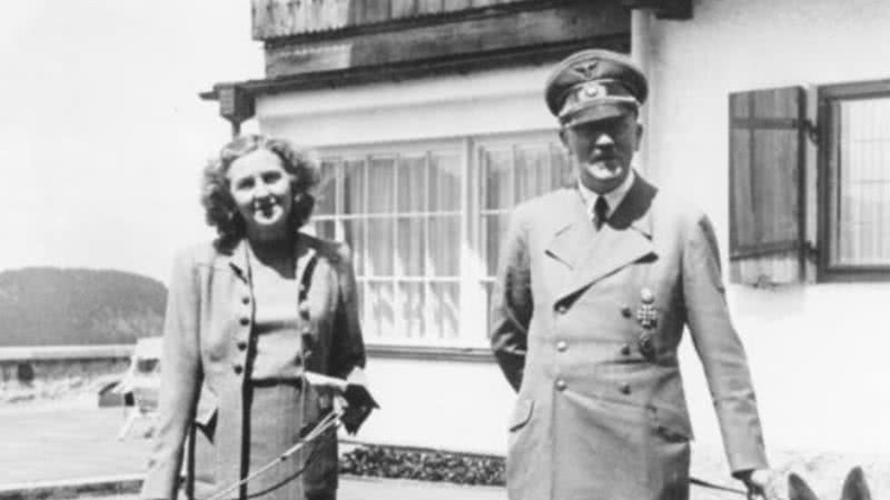 Fotografia de Hitler ao lado de Eva Braun - Bundesarchiv/ Creative Commons/ Wikimedia Commons