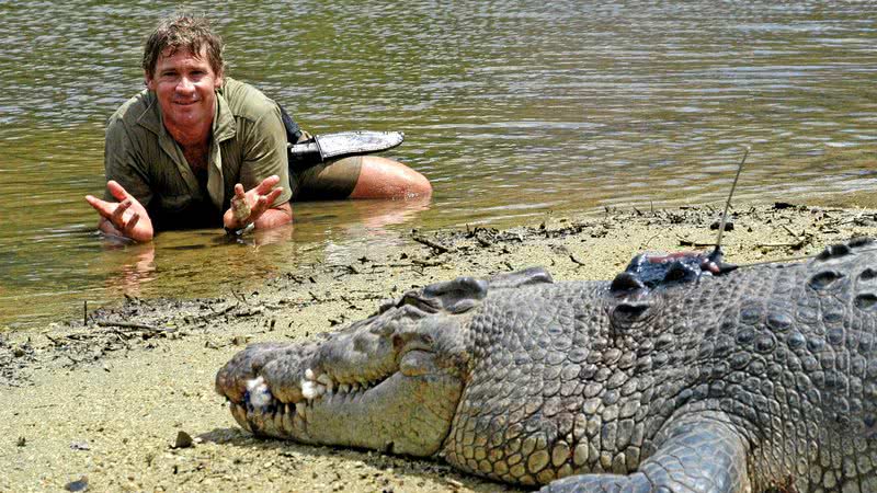 Steve Irwin em uma de suas aventuras - Divulgação