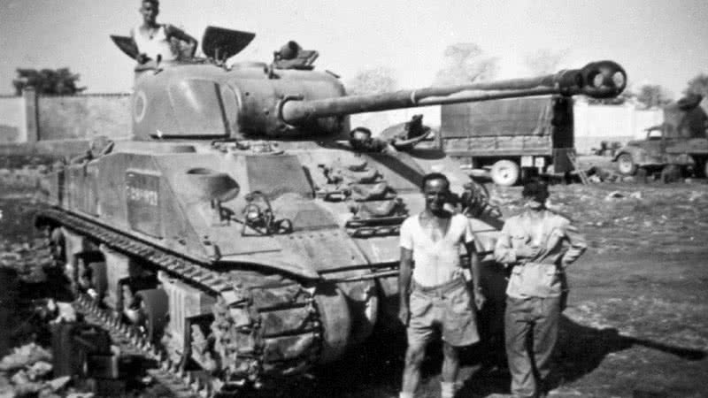 Suposto M-4 Sherman roubado - Reprodução