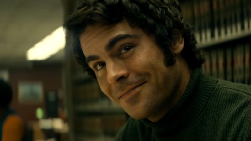 Fotografia de Zac Efron interpretando Ted Bundy em filme "A Irresistível Face do Mal" - Crédito: Divulgação/Netflix