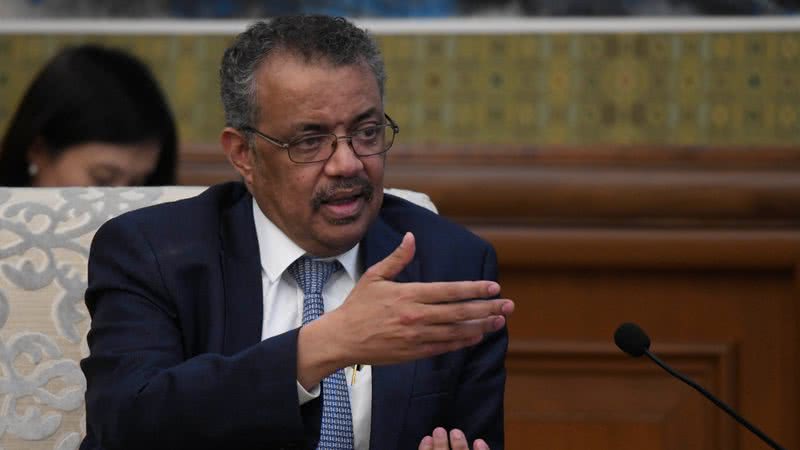 Diretor-geral da OMS, Tedros Adhanom Ghebreyesus, em visita a Beijing - Getty Images