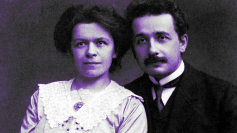 Mileva e Albert em foto pessoal - Wikimedia Commons