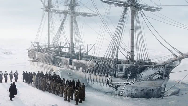 Cena da série The Terror, que aborda a macabra expedição - Divulgação / AMC