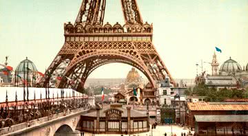 Inauguração da Torre Eiffel, durante a Feira Mundial de 1889 - Crédito: Getty Images