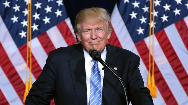 O presidente americano Donald Trump durante discurso - Wikimedia Commons