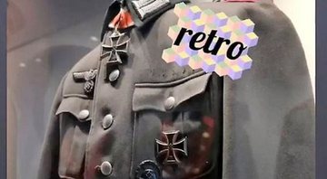 Uniforme nazista do Wehrmacht publicado na conta do atual Exército alemão - Divulgação/Instagram