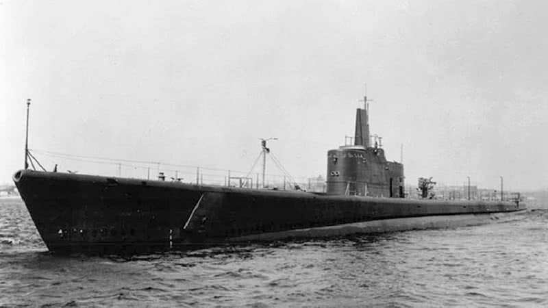 Imagem Encontrada proa do submarino USS Grunion, desaparecido durante a Segunda Guerra