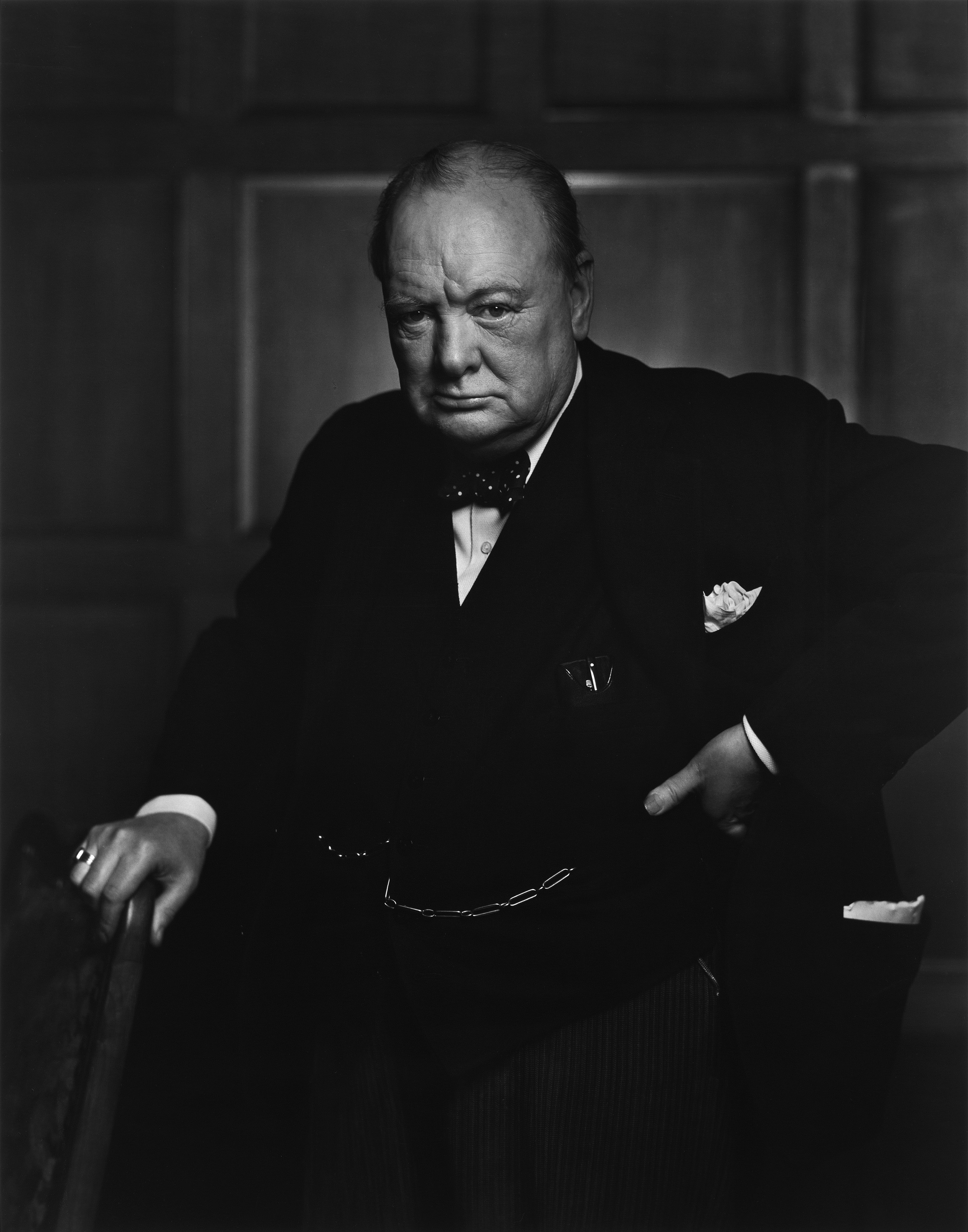 Retrato de Winston Churchil - Yousuf Karsh / Domínio Público / Wikimedia Commons