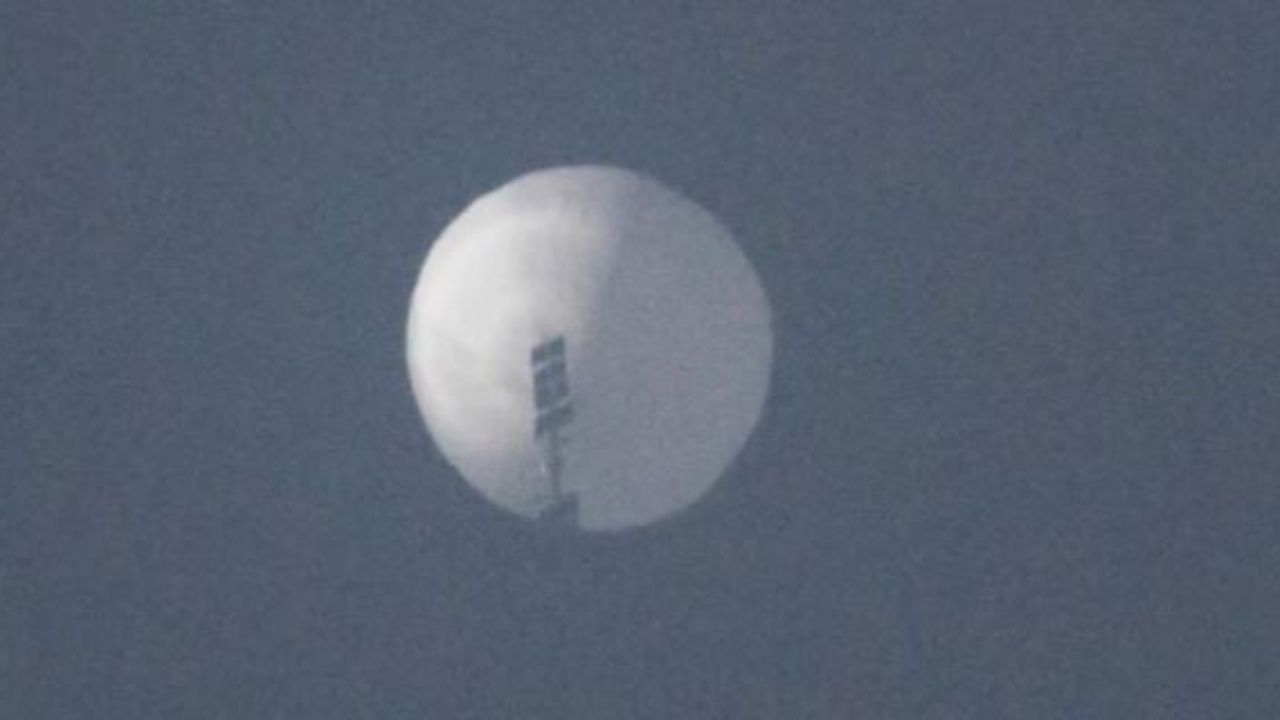 Balão chinês encontrado nos Estados Unidos