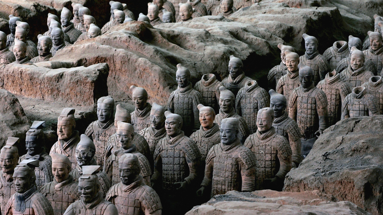 Réplicas do Exército de Terracota chinês