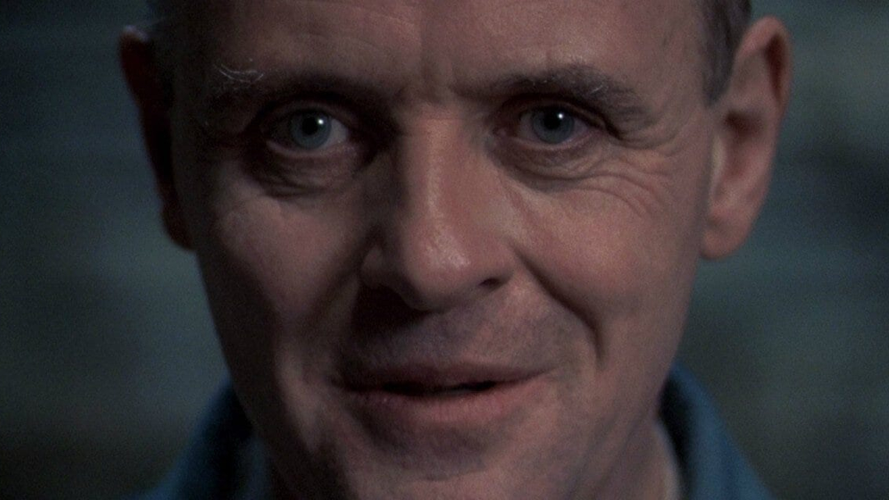 Anthony Hopkins como o Dr. Hannibal Lecter em 'O Silêncio dos Inocentes' (1991)