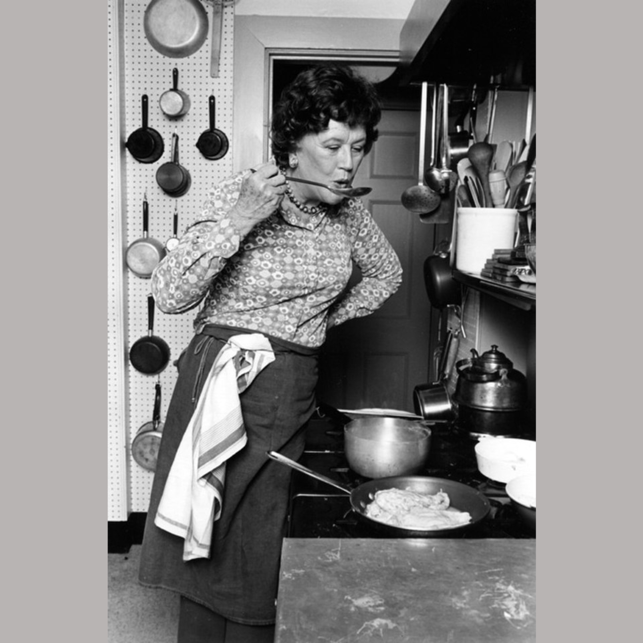 Fotografia da década de 1970 de Julia Child