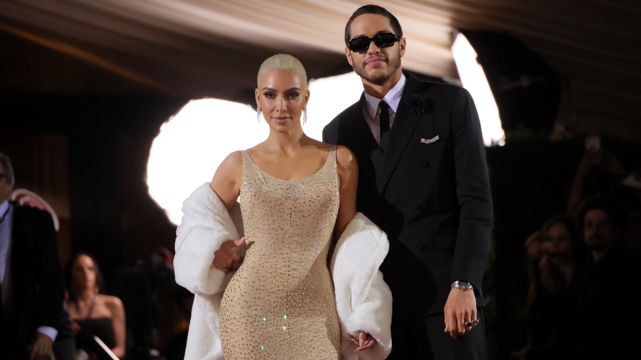 Kim Kardashian e Pete Davidson no Met Gala 2022