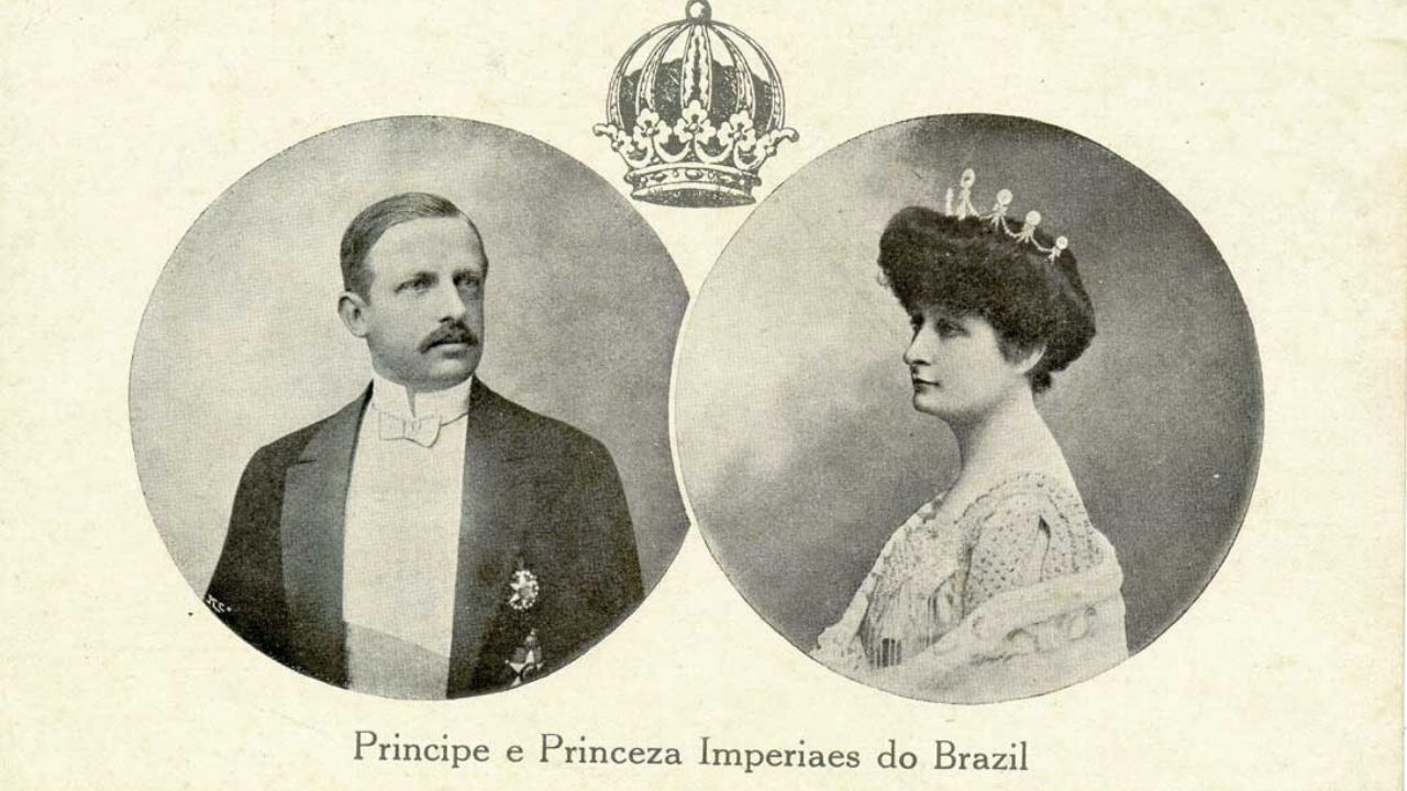 Luís ao lado de sua esposa, Maria Pia / Crédito: Wikimedia Commons