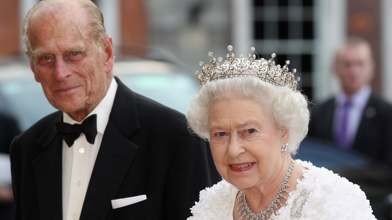 Fotografia do príncipe Philip e da rainha Elizabeth II, quando ainda vivos, em 2011